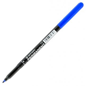 Маркер перманентный, 2 мм, синий, светостойкие чернила