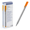Ручка капиллярная Triplus, трехгранный пластиковый корпус, 0,3 мм, цвет чернил: оранжевый