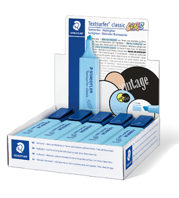 Текстовыделитель STAEDTLER Textsurfer classic 364, 1-5 мм, с возможностью дозаправки, светло-голубой