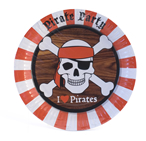 Тарелки "Пираты", d=23 см, 8 шт., бумажные, ламинированные