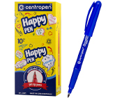 Линер Centropen Happy Pen, 0,7 мм, синий