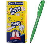 Линер Centropen Happy Pen, 0,7мм, зеленый