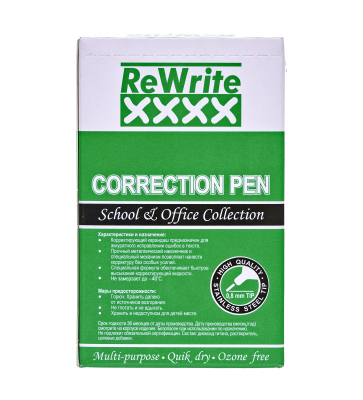 Корректор-карандаш ReWrite, 6 мл, металлический наконечник, морозостойкий