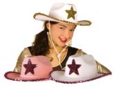 Шляпа шерифа, женская, войлок, 3 цвета