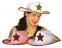 Шляпа шерифа, женская, войлок, 3 цвета