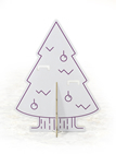 Дисплей АФФЕНЦАН "Новогодняя ель" (на 4 изделия), размер: 72х42 см, картон