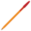 Ручка шариковая Orange, красная, оранжевый корпус