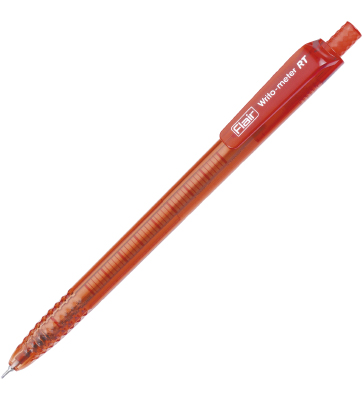 Ручка шариковая автоматическая Flair WRITO-METER RT, пластиковый корпус, 0,5 мм, красная