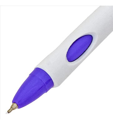 Ручка шариковая автоматическая Flair CLICK PRO, пластиковый корпус, синяя