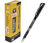 Ручка гелевая Flair TECHNO GEL, черная, пластик