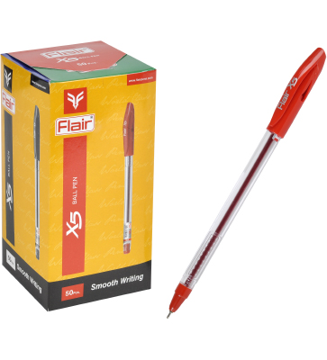 Ручка шариковая Flair X-5, пластик, красная