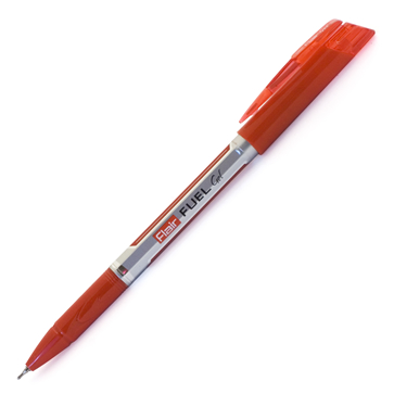 Ручка гелевая FUEL красная, пластик