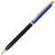Ручка шариковая Carishma, синий с черным металлический корпус, цвет чернил: синий