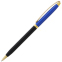 Ручка шариковая Carishma, синий с черным металлический корпус, цвет чернил: синий