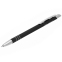 Автоматическая шариковая ручка Indigo, черный металлический корпус, цвет чернил: синий