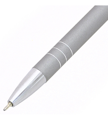 Автоматическая шариковая ручка Indigo, серебряный металлический корпус в футляре, цвет чернил: синий