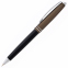 Автоматическая шариковая ручка Voyager, коричневый с черным металлический корпус, в футляре, цвет чернил: синий