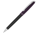 Автоматическая шариковая ручка Voyager, коричневый с черным металлический корпус, цвет чернил: синий