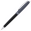 Автоматическая шариковая ручка Voyager, графитовый с черным металлический корпус, цвет чернил: синий