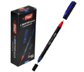 Ручка шариковая двусторонняя CARBONIX DUO, пластик, 1,0мм, цвет чернил: синий/красный