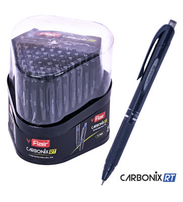 Автоматическая шариковая ручка CARBONIX RT, карбоновый корпус, 0,7 мм, цвет чернил: черный