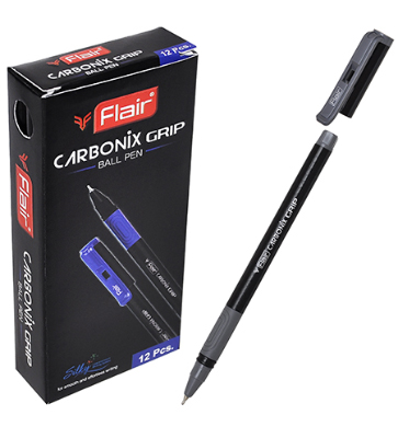 Ручка шариковая CARBONIX GRIP,  пластик, 0,7мм, цвет чернил: черный
