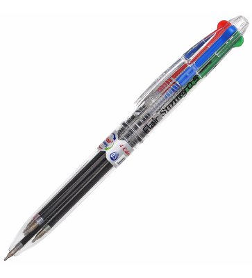 Ручка шариковая автоматическая Sunny, пластик, 0,7 мм, 4-х цветная
