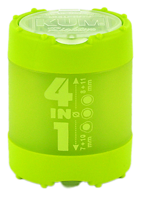 Точилка  "4 in 1", 4 входа: 7, 8, 10, 11 мм, с контейнером, ассортимент цветов 