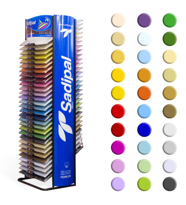 Дисплей с цветным картоном SADIPAL 30 цветов по 25 листов, размер листов: 50х65, 170гр.